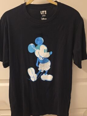 Uniqlo Disney Black T-Shirt Mickey Mouse